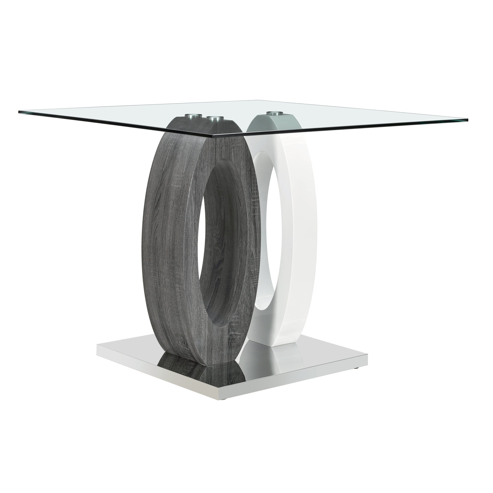 Ivy Bronx Claudell Counter Height 47.24'' Pedestal Dining Table Ivy Bronx Claudell Counter Height 47.24'' Pedestal Dining Table